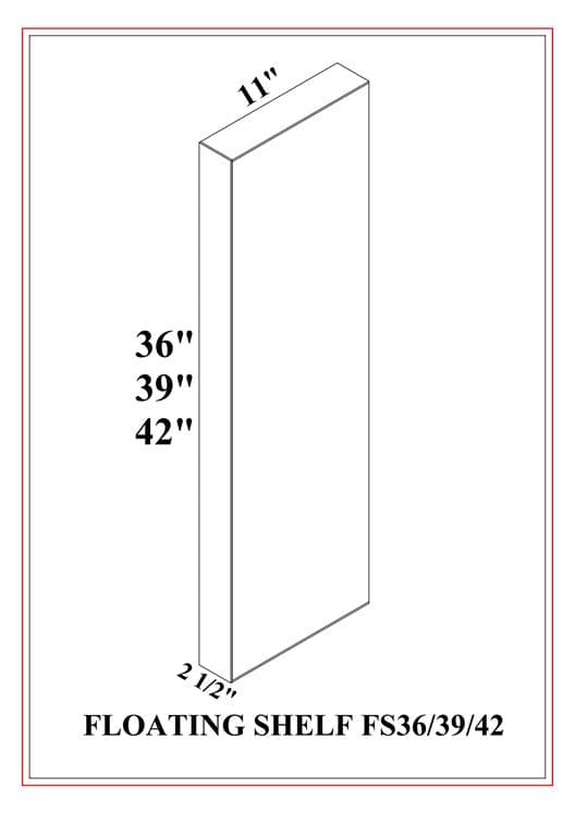 Kingston Clary Sage-Floating Shelf 36"